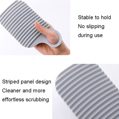 Foldable Soft Silicone Laundry Board for Home Use, White, Grey, Green