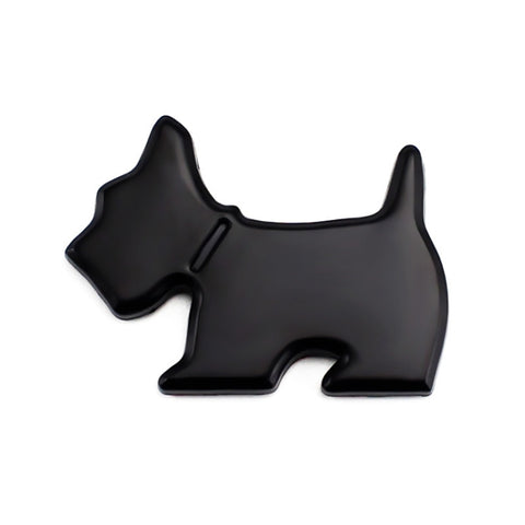 Cute Pet Dog Car Decal Puppy Metal Vehicle Emblem Decorative Stickers