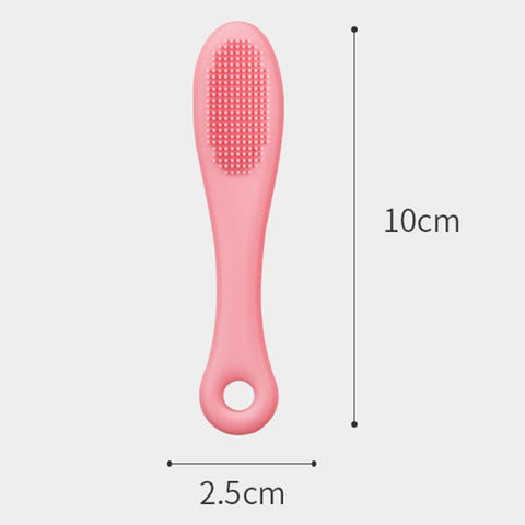 Pet Cats Dog Cleaning Comb Chin Teeth Cleaning Brush Silicone Brush, Green, Purple, Pink