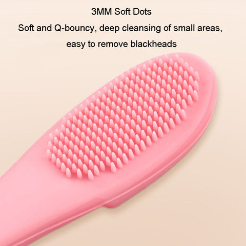 Pet Cats Dog Cleaning Comb Chin Teeth Cleaning Brush Silicone Brush, Green, Purple, Pink