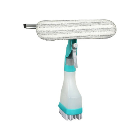 4 In 1 Double-sided Glass Wiper Window Squeegee Portable Spray Mirror Car Glass Cleaner, YJ520