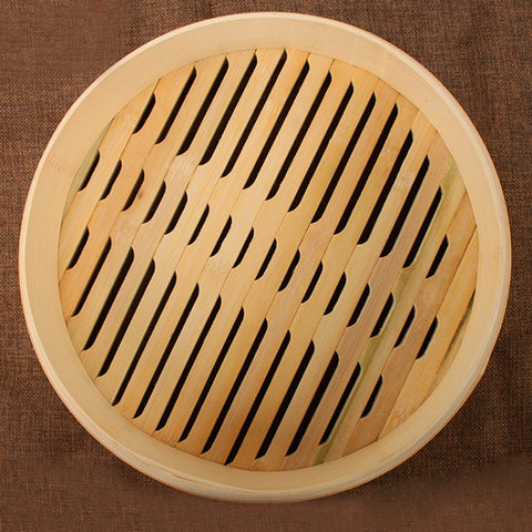 Bamboo Bun Steamer Food Veggie Steamer Basket, 21cm Cover, 21cm Cage, 27cm Cover, 27cm Cage