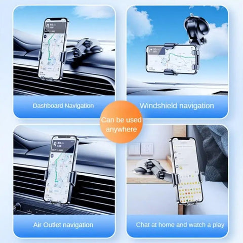 SHUNWEI SD-1132B Car Phone Suction Cup + Air Vent Holder Gravity Sensing Support Bracket