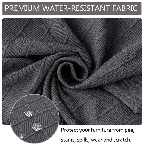 Diamond Plaid Jacquard Chair Cushion Cover Hotel Restaurant Dining Table Chair Cover