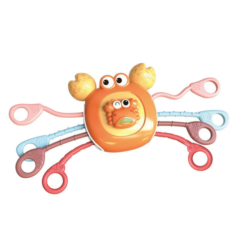 Baby Puzzle Fun Finger Pumping Toys Enlightenment Early Teaching Toys, Octopus (Blue), Octopus (Red), Cartoon Crab (Orange), Cartoon Crab (Green), Rocket (Blue), Rocket (Red), Flying Sword (Red), Flying Sword (White), Crab, Space Ship, Mobile Phone Rab...