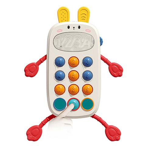 Baby Puzzle Fun Finger Pumping Toys Enlightenment Early Teaching Toys, Octopus (Blue), Octopus (Red), Cartoon Crab (Orange), Cartoon Crab (Green), Rocket (Blue), Rocket (Red), Flying Sword (Red), Flying Sword (White), Crab, Space Ship, Mobile Phone Rab...