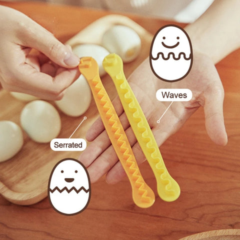 Lace Egg Cutter DIY Egg Mold Kitchen Salad Making Tools, 2pcs /Set