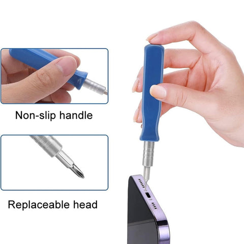 HOSHE 16 In 1 Mini Screwdriver Set Multiple Screwdriver Bits Watch Eyeglasses Repair Tool