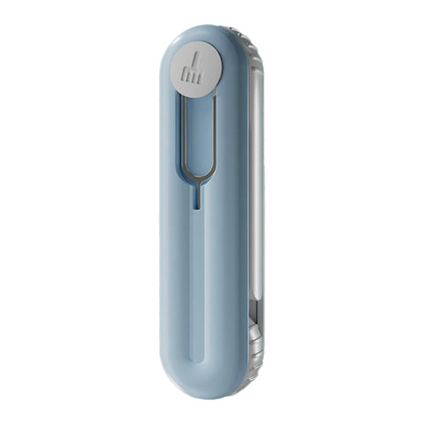 Bluetooth Earphone Cleaning Artifact Phone Dust Removal Tool Multi-Function Cleaning Brush, Sky Blue, Grey