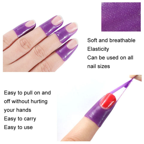 10pcs /Pack Nail Art Nail Polish Anti-Spill U-Shape Stickers