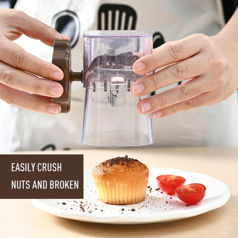 Nut Chocolate Manual Crusher Food Chopper Grinder for Making Toppings