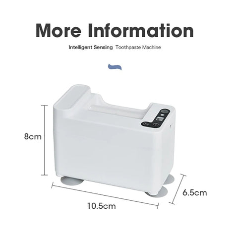 Smart Induction Toothpaste Squeezer Electric Automatic Toothpaste Dispenser, Battery White, Rechargeable  White, Battery Silver, Rechargeable Silver
