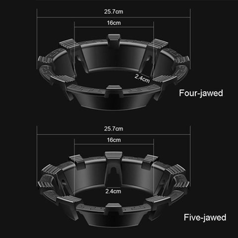 Kacheeg Household Gas Stove Gathering Fire Energy Saving Cover Kitchen Non-Slip Windscreen, Four-Jawed, Five-Jawed