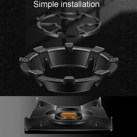 Kacheeg Household Gas Stove Gathering Fire Energy Saving Cover Kitchen Non-Slip Windscreen, Four-Jawed, Five-Jawed
