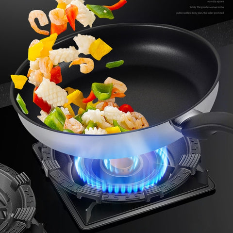 Kacheeg Household Gas Stove Gathering Fire Energy Saving Cover Kitchen Non-Slip Windscreen, Four-Jawed, Five-Jawed