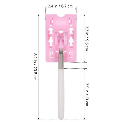 Portable Extension Pole for Car Driving Parking, White+Black, Pink+White, Blue+Gray, Purple+Gray