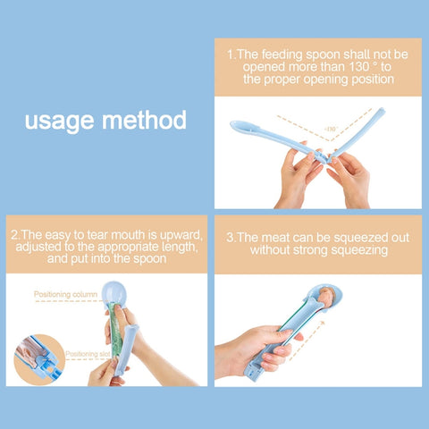 Cat Feeder Cat Strip Squeeze Feeding Spoon Pet Meat Snacks Multifunctional Spoon, Gold, Blue, Pink