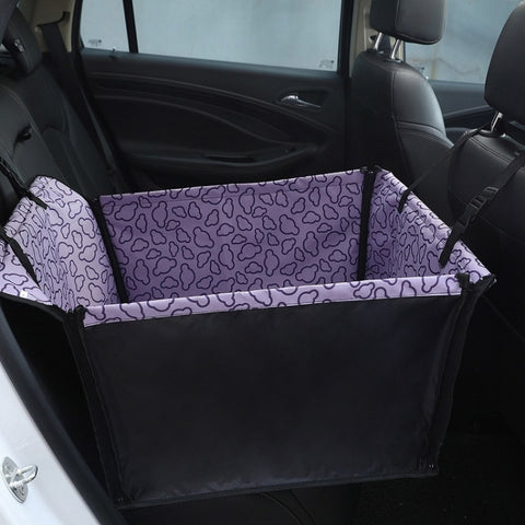 Car Single Seat Waterproof Pet Seat Protective Pad, Orange Cloud, Purple Cloud, Green Cloud