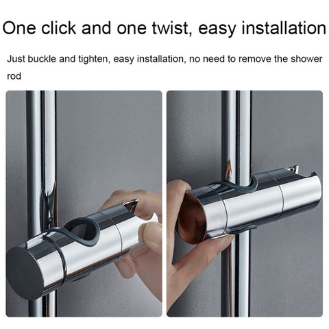 Straight-Buckle Adjustable Shower Bracket Shower Rod Lift Base Shower Head Rack