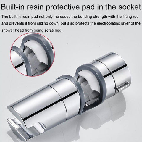Straight-Buckle Adjustable Shower Bracket Shower Rod Lift Base Shower Head Rack