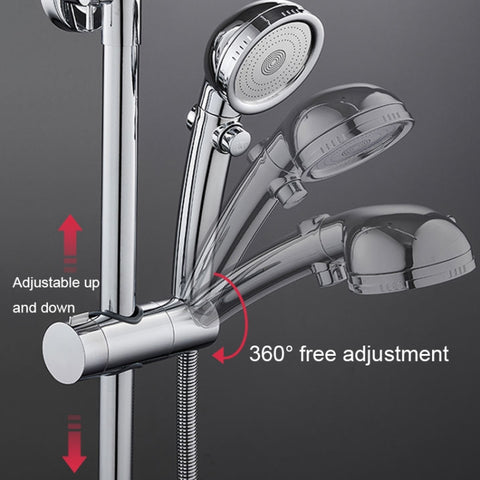 Straight-Buckle Adjustable Shower Bracket Shower Rod Lift Base Shower Head Rack