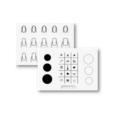 Silicone Manicure Pads Nail Sticker Printing Filling Coloring Pads, 21x15cm A, 21x15cm B