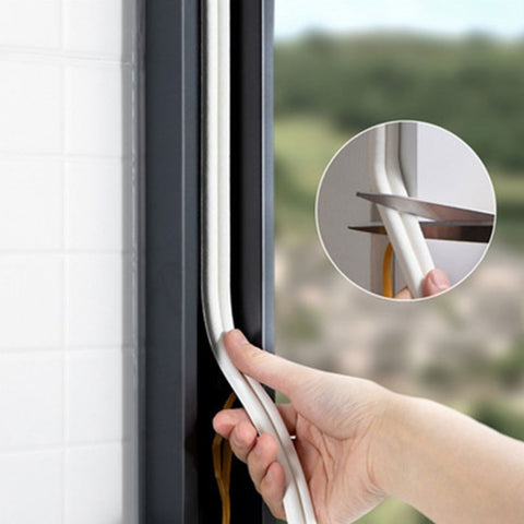 Doors Windows Windproof Soundproof Warm Sealing Strips, 250cm x 2cm