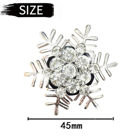 Rhinestone Metal Snowflake Car Air Vent Aromatherapy Decorative Clip
