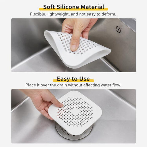Floor Drain Pad With Suction Pad Kitchen Bathroom Anti Clogging Hair Strainer Sewer Floor Drain Plugs