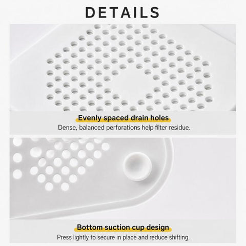 Floor Drain Pad With Suction Pad Kitchen Bathroom Anti Clogging Hair Strainer Sewer Floor Drain Plugs