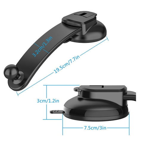 Car Dashboard Suction Cup Double Chuck Mobile Phone Holder