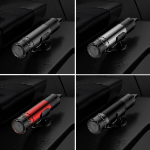Car Glass Safety Hammer Multifunctional Emergency Escape Tool, Gray, Silver, Red, Black