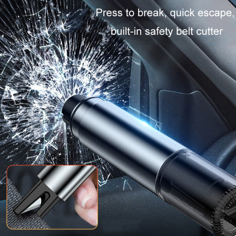 Car Glass Safety Hammer Multifunctional Emergency Escape Tool, Gray, Silver, Red, Black