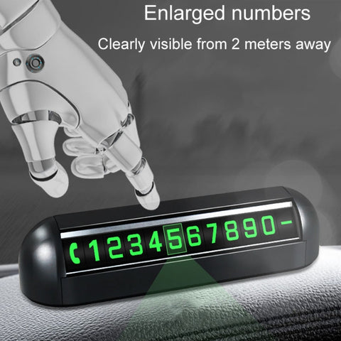 Automobile Temporary Parking License Plate Move Car Phone Number Cards