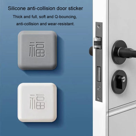 5pcs Doorknob Silent Anti-Collision Pad Living Room Bedroom Door Closing Cushion Silicone Protective Pad