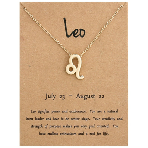 Zodiac Signs Necklace Electroplate Alloy Short Chain Jewelry, Aries Golden, Cancer Golden, Libra Golden, Virgo Golden, Leo Golden, Aquarius Golden, Pisces Golden, Taurus Golden, Capricorn Golden, Sagittarius Golden, Scorpio Golden, Gemini Golden       ...