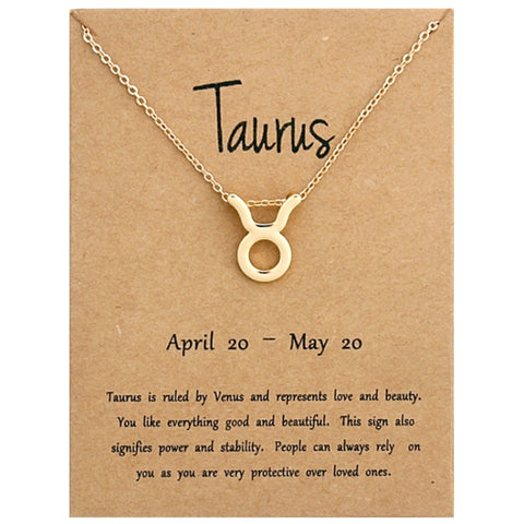 Zodiac Signs Necklace Electroplate Alloy Short Chain Jewelry, Aries Golden, Cancer Golden, Libra Golden, Virgo Golden, Leo Golden, Aquarius Golden, Pisces Golden, Taurus Golden, Capricorn Golden, Sagittarius Golden, Scorpio Golden, Gemini Golden       ...