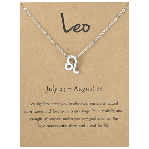 Zodiac Signs Necklace Electroplate Alloy Short Chain Jewelry, Aries Golden, Cancer Golden, Libra Golden, Virgo Golden, Leo Golden, Aquarius Golden, Pisces Golden, Taurus Golden, Capricorn Golden, Sagittarius Golden, Scorpio Golden, Gemini Golden       ...