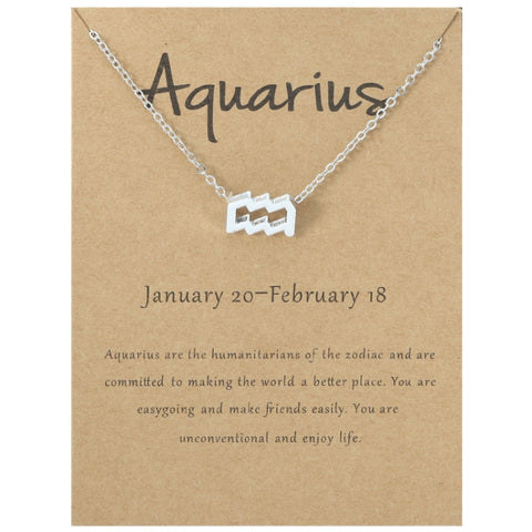 Zodiac Signs Necklace Electroplate Alloy Short Chain Jewelry, Aries Golden, Cancer Golden, Libra Golden, Virgo Golden, Leo Golden, Aquarius Golden, Pisces Golden, Taurus Golden, Capricorn Golden, Sagittarius Golden, Scorpio Golden, Gemini Golden       ...