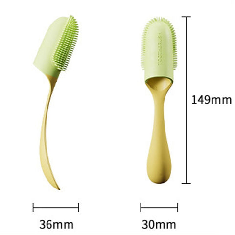 Pets Finger Toothbrush With Handle Dogs And Cats Oral Cleaning Tools