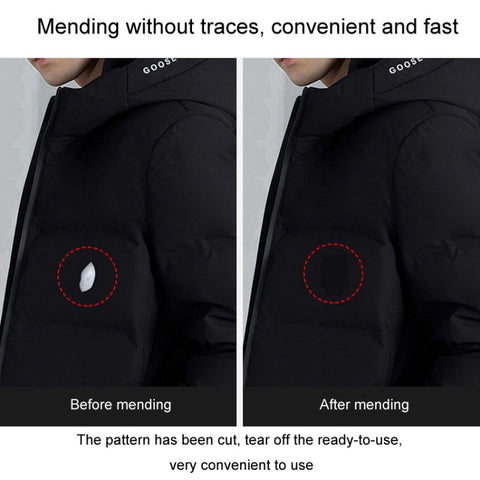 Self-Adhesive Down Jacket Patch Stickers Nylon Fabric Stickers Seamless Clothes Repair Hole Decals, C Model, C Model Glossy, D Model No. 1, D Model No. 2, D Model No. 3, D Model No. 4, Whole Sheet, Whole Sheet Glossy