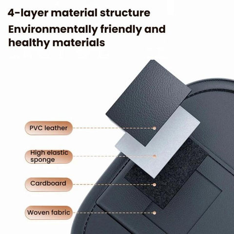 Car Rear Seat Back Storage Bag Large Capacity Foldable Chair Back Storage Pouch, Black