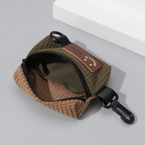 Corduroy Outdoor Cycling Hanging Bag Earphone Portable Storage Sports Bag Universal Bag Hanger
