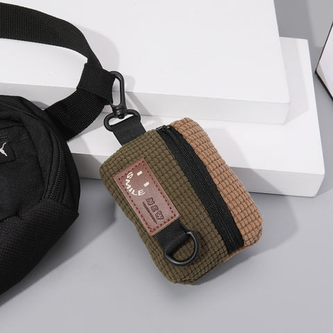 Corduroy Outdoor Cycling Hanging Bag Earphone Portable Storage Sports Bag Universal Bag Hanger