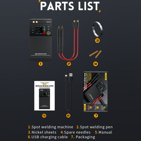 FNIRSI Small Handheld Portable Mobile Phone Lithium Battery Nickel Sheet Spot Welding Machine, SWM-10