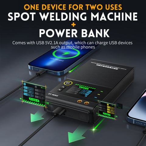 FNIRSI Small Handheld Portable Mobile Phone Lithium Battery Nickel Sheet Spot Welding Machine, SWM-10