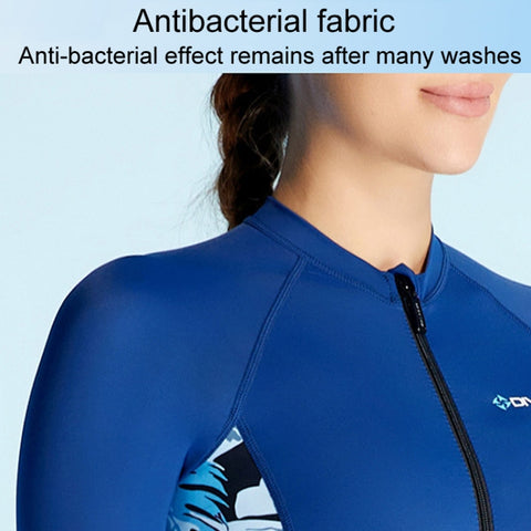 DIVE & SAIL Ladies Summer Thin Wetsuit Breathable Sunscreen Long Sleeve Quick Dry Swimsuit, S, M, L, XL, XXL