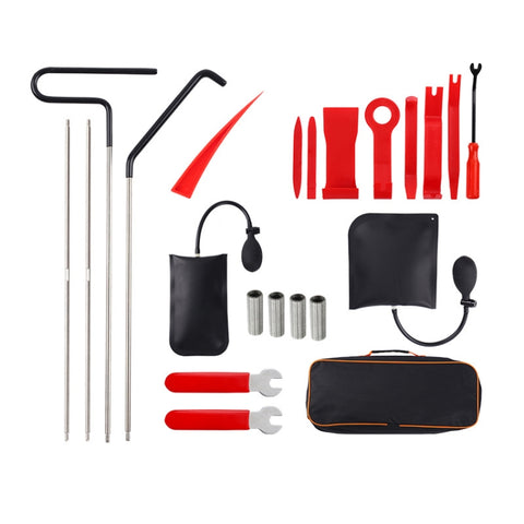 Car Audio Repair Disassembly Auxiliary Emergency Tool Kit, Orange 18pcs/set, Purple Red 18pcs/set, Red 22pcs/set, Blue 22pcs/set, Blue 23pcs/set, 27pcs/set