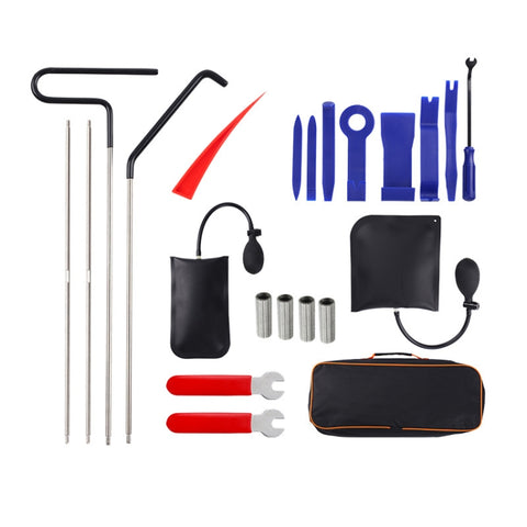 Car Audio Repair Disassembly Auxiliary Emergency Tool Kit, Orange 18pcs/set, Purple Red 18pcs/set, Red 22pcs/set, Blue 22pcs/set, Blue 23pcs/set, 27pcs/set