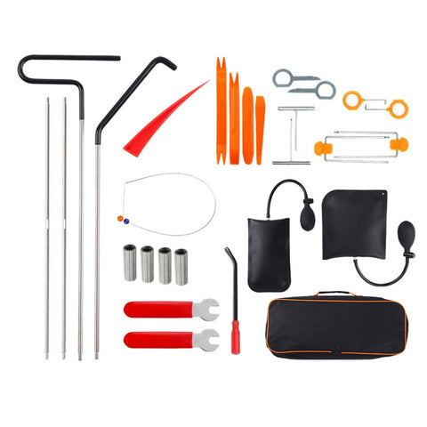 Car Audio Repair Disassembly Auxiliary Emergency Tool Kit, Orange 18pcs/set, Purple Red 18pcs/set, Red 22pcs/set, Blue 22pcs/set, Blue 23pcs/set, 27pcs/set